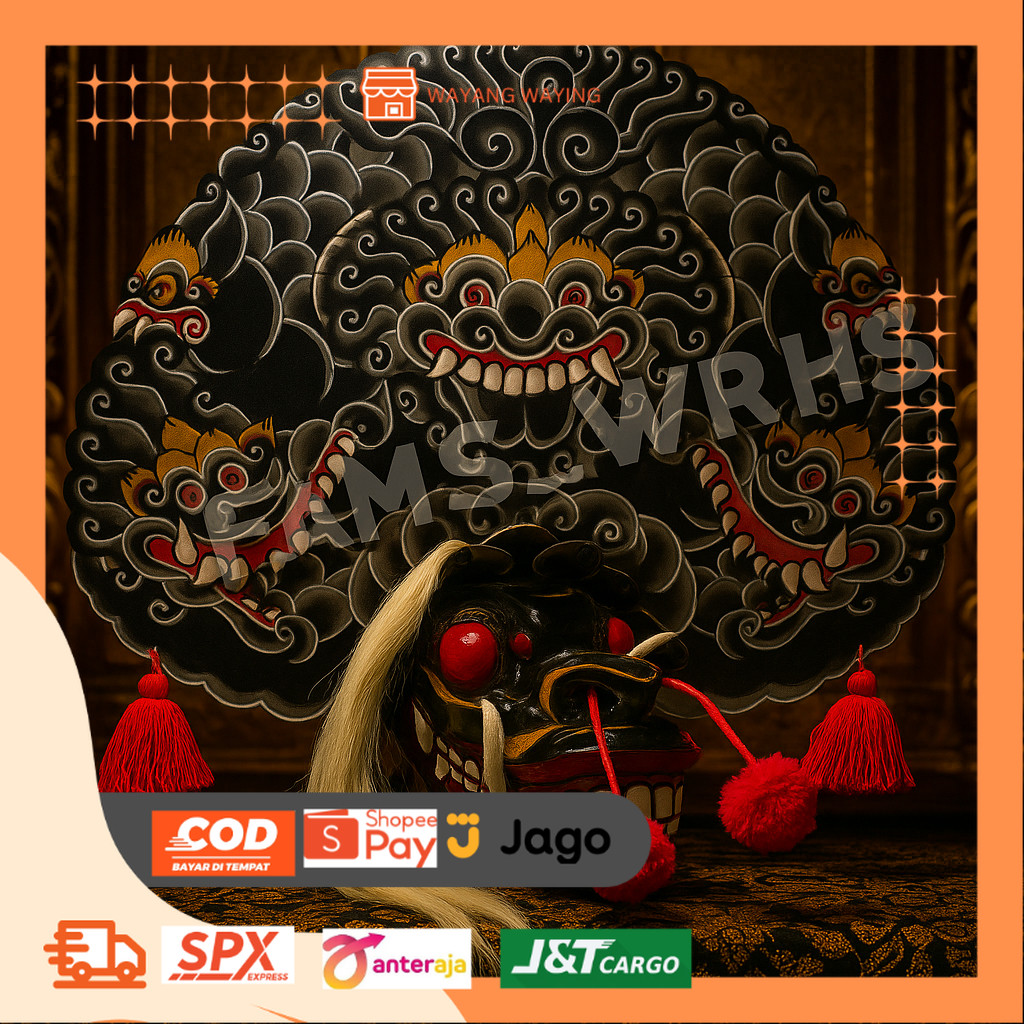 Barongan Telon VIP Ukuran 22 Full Kayu Barongan Caplokan Kayu ww