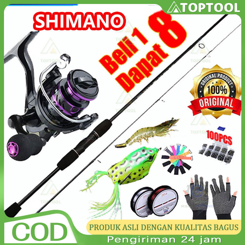 Set Pancing 1.8m/2.1m Joran Pancing 1000-4000 Reel Pancing 150M Senar Pancing Umpan Combo pancingan 