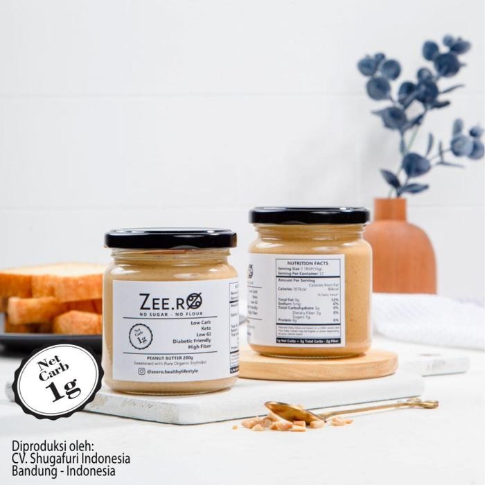 

Terjangkau -[NEW] Zeero Peanut Butter, No Sugar, Natural, No Preservative