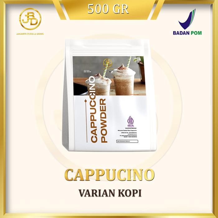 

Terjangkau -[NEW] Bubuk Minuman Premium Cappucino 1Kg || Jakarta Bubble Drink - 500 gram