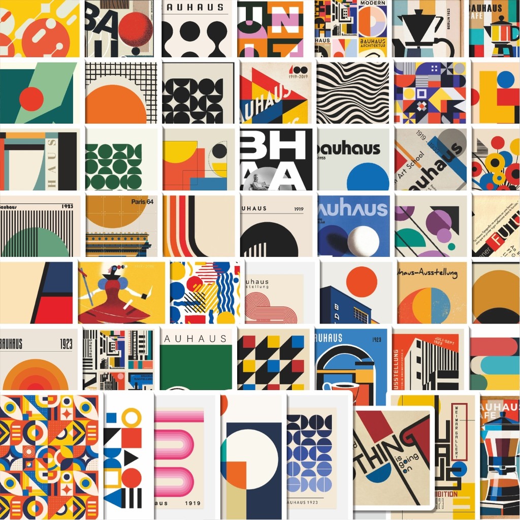 

Stiker Cutting Pack Stiker Bauhaus AbstraK Isi 100Pcs Series Aesthetic Lucu Keren Untuk Koper Bahan Vynil