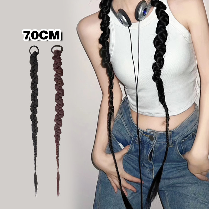 Ikat Rambut Kepang / Hair Extension Kepang / Rambut Pita Kepang Fashion Wanita