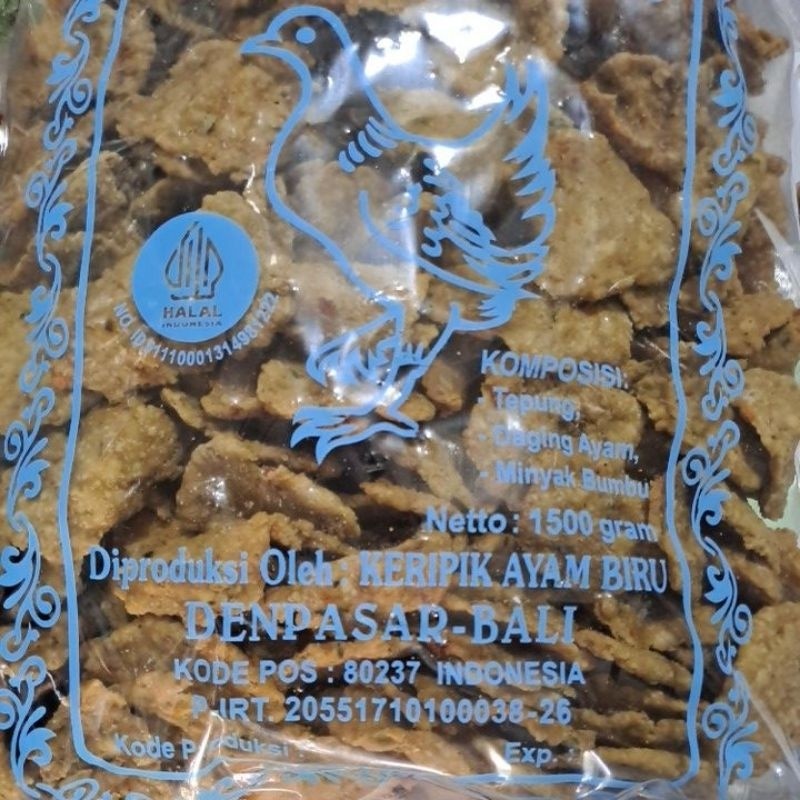 

Keripik Ayam Biru Khas Bali 1500gr