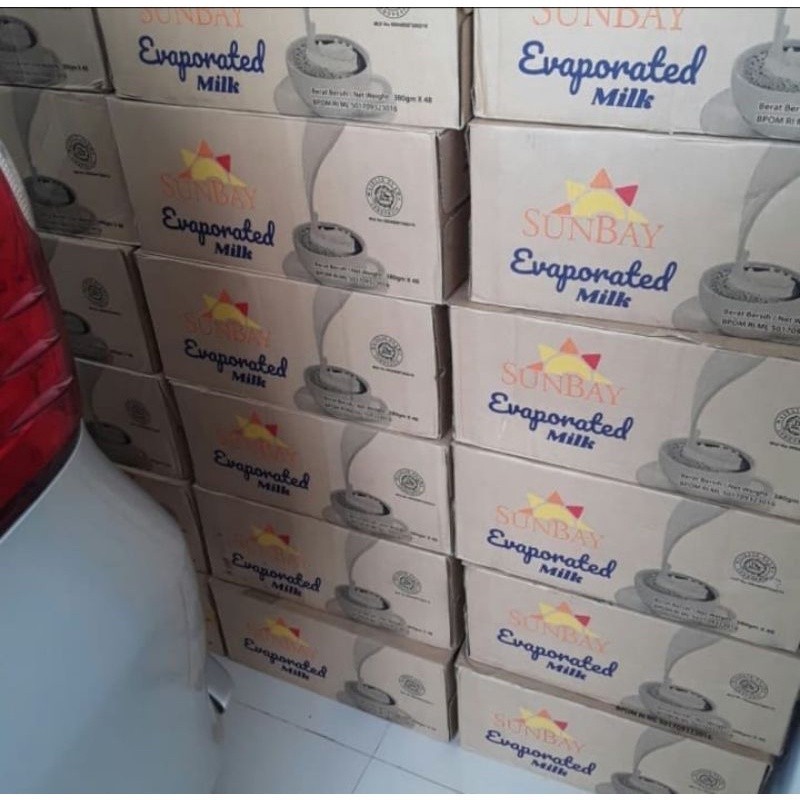 

susu evaporasi sunbay per karton/susu evaporasi sunbay 1 dus