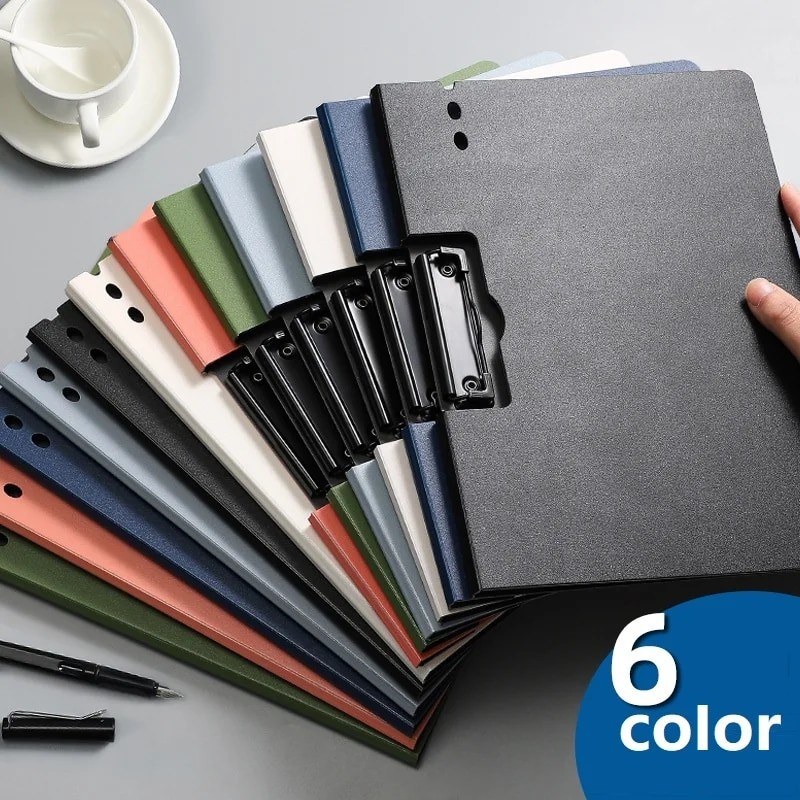 

1pc A4 File Folders, Documents Organizer, Clipboard With Cover, A4 Paper Folder For Business & School, Stationery & Office Suppl