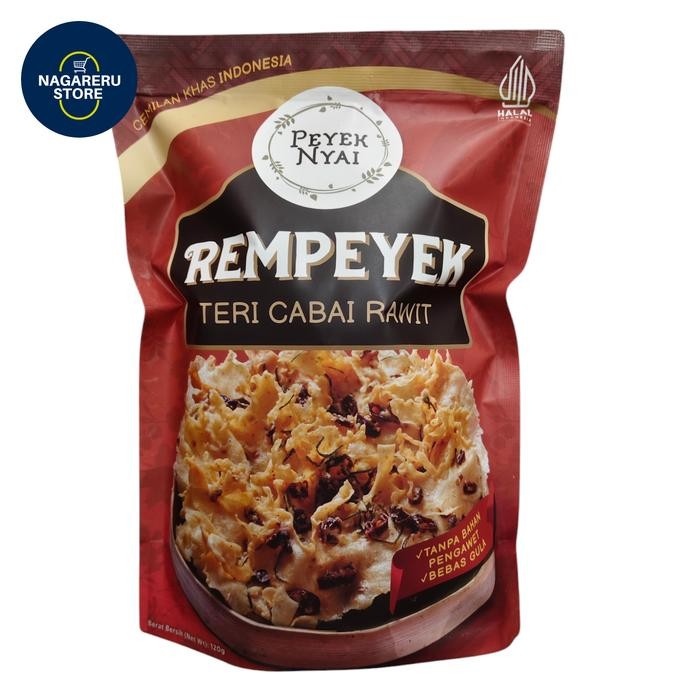 

Petek nyai rempeyek teri cabai rawit 120gr