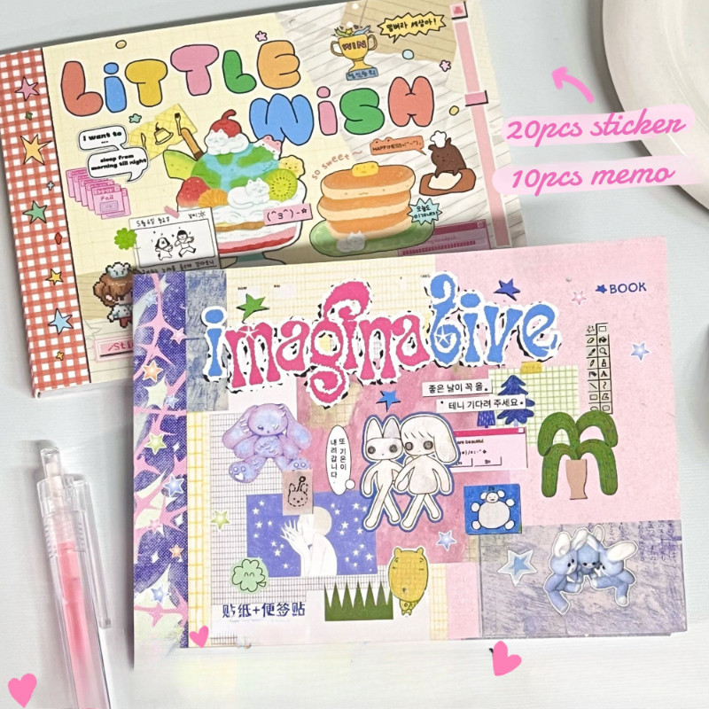 

30Pcs Cute Sticker Book Japanese Scrapbooking Laptop Deco Stickers y2k Kawaii for Kids