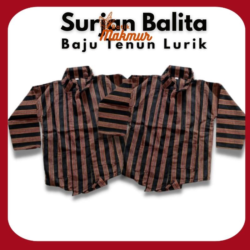 Baju Surjan Kutubaru Kebaya Lurik Balita