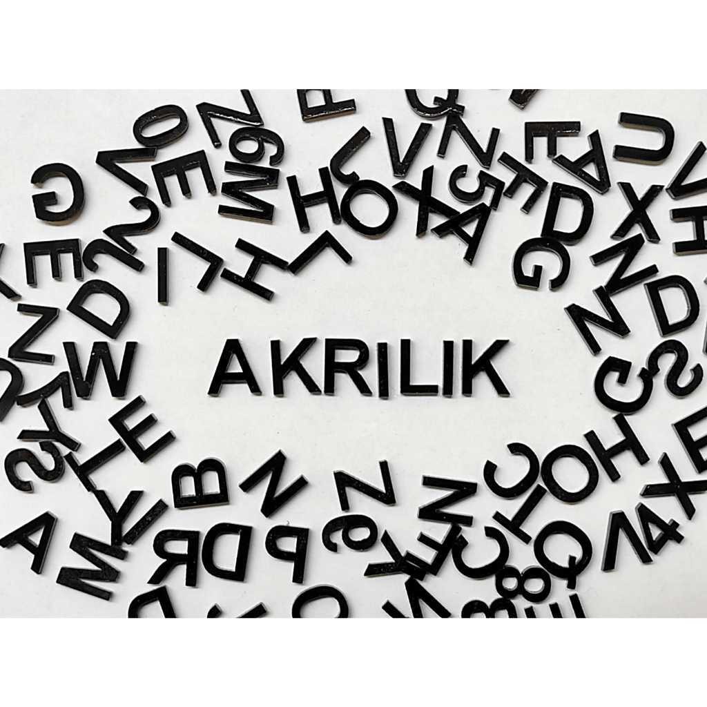 HURUF AKRILIK HITAM | ANGKA AKRILIK HITAM | HURUF ABJAD AKRILIK HITAM | HURUF ALFABET AKRILIK HITAM 