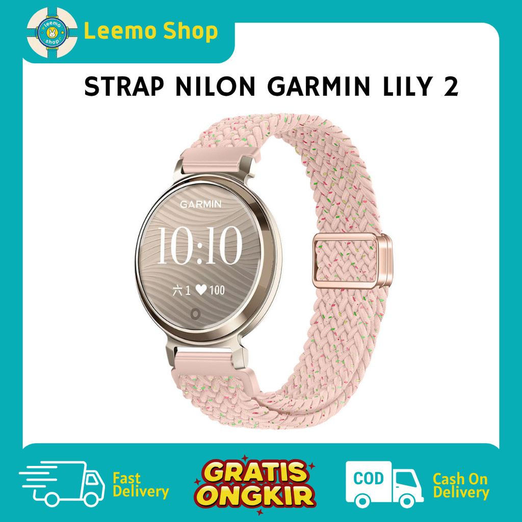Strap Nilon Smartwatch Garmin Lily 2 Magnetic – Tali Jam Tangan jam tangan wanita Nilon Garmin Liliy