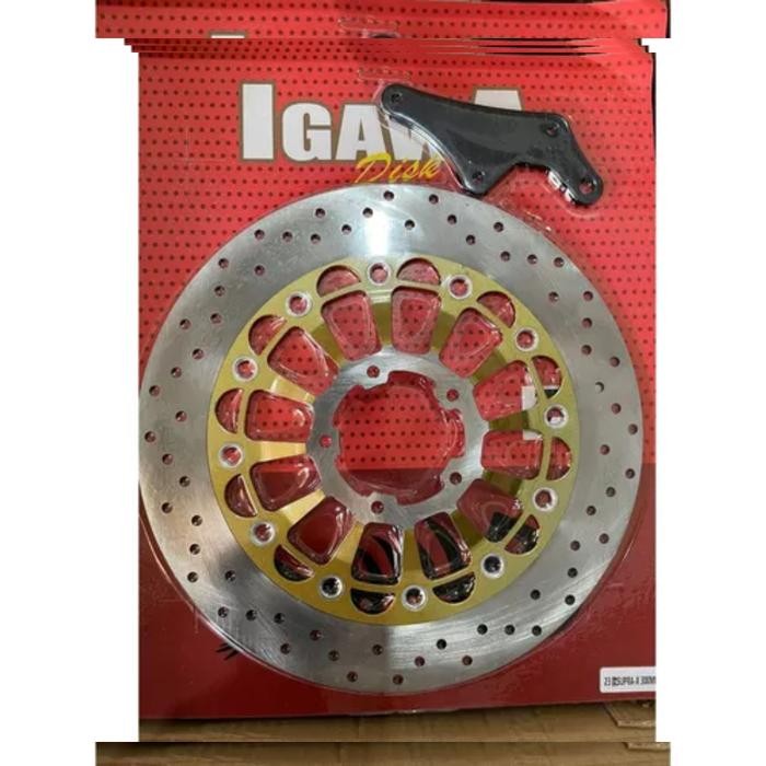 ￼Disc Piringan Cakram Depan Supra X 23 Ukuran 300mm Model Bulat Igawa - SUPRA X 23 GOLD