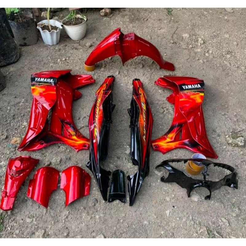 Body Fullset Body Halus Yamaha Jupiter Z New Burhan / Jupiter Z Lama Warna Merah Maron Hitam 1