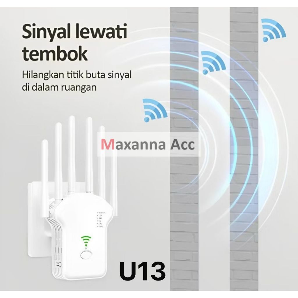 [MAXANNA] WIFI REPEATER 6 ANTENA (U13 )