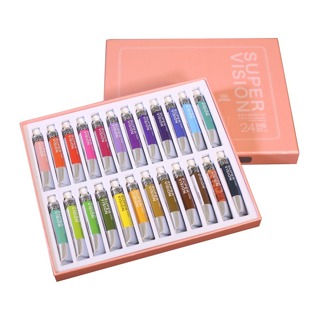 

supervision illustration design watercolor set 24clr x 8ml