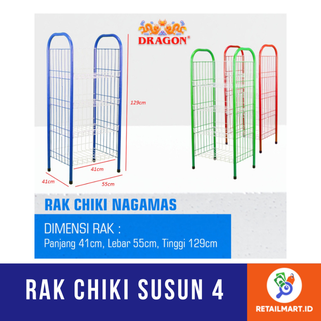 RAK CHIKI/SNACK/SERBAGUNA JUMBO SUSUN 4
