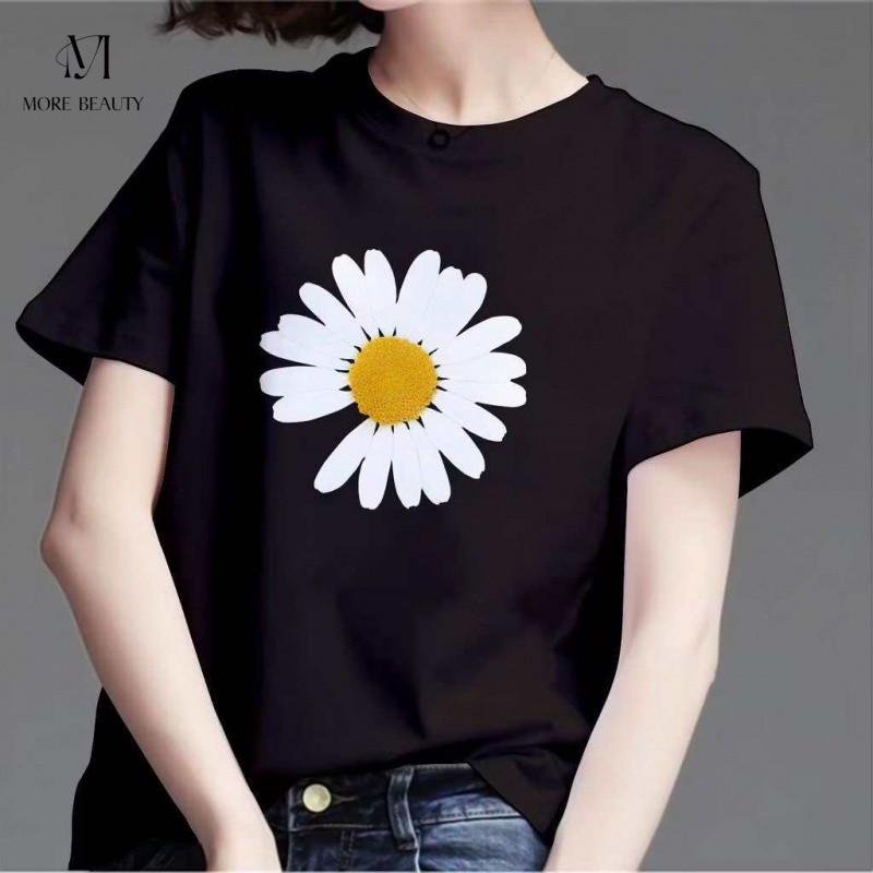 Tshirt bunga daisy/tumbler tee  bunga daisy/kaos atasan wanita dewasa