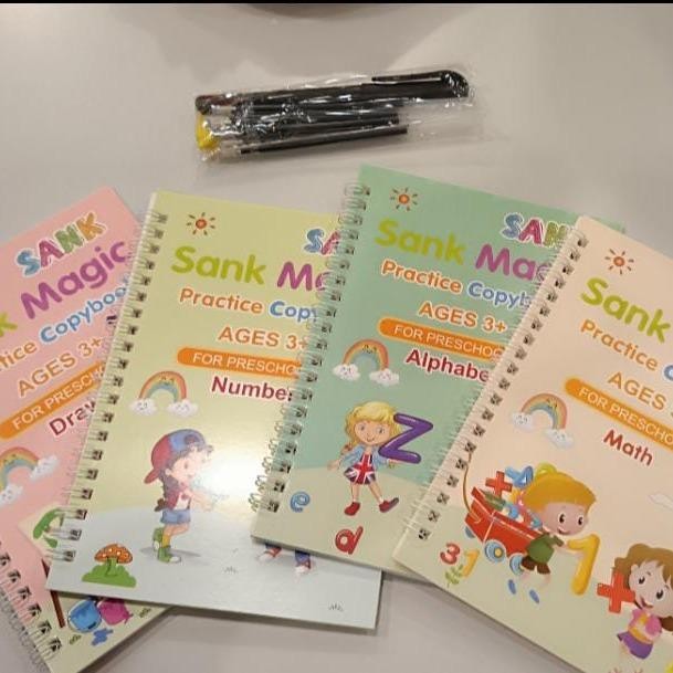 

Buku Sand Magic Edukasi Anak Buku Latihan Menulis Magic Sank Book Alfabet Pola Cekung Buku Pintar Belajar Pulpen Stationery - PAKET ALFABET