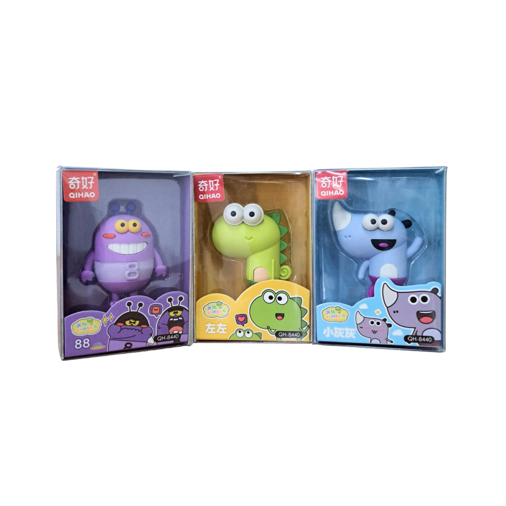 Penghapus Qihao Import Karakter Animal Monster Eraser - 8440