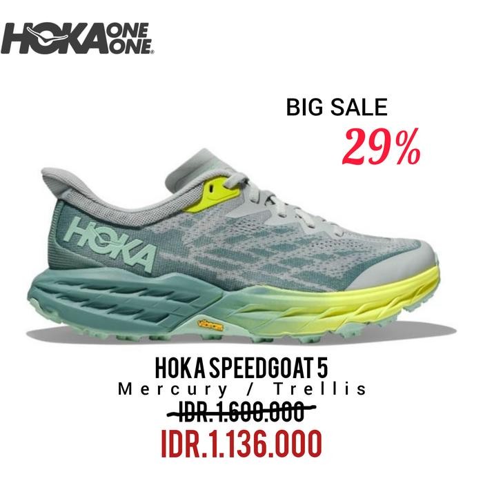 SEPATU RUNNING HOKA SPEEDGOAT 5 MERCURY / TRELLIS WOMEN 100% ORIGINAL BNIB / SEPATU SNEAKERS PRIA DA