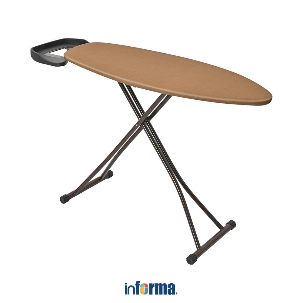 Informa Meja Setrika Lipat Premium 93x43x148 cm - Cokelat Ironing Board Papan Setrika Meja Gosok Boa