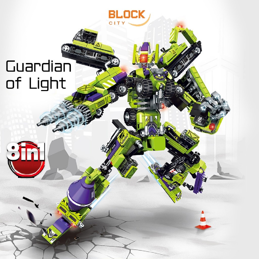 TERLARIS Block City- Sembo Car & Robot Block Baru-13