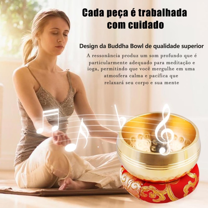 [MAJ] SINGING BOWL TIBETAN SINGING BOWL NEPAL LONCENG TIBET BUDDHA EXQUISITE HEALING BOWL UNTUK