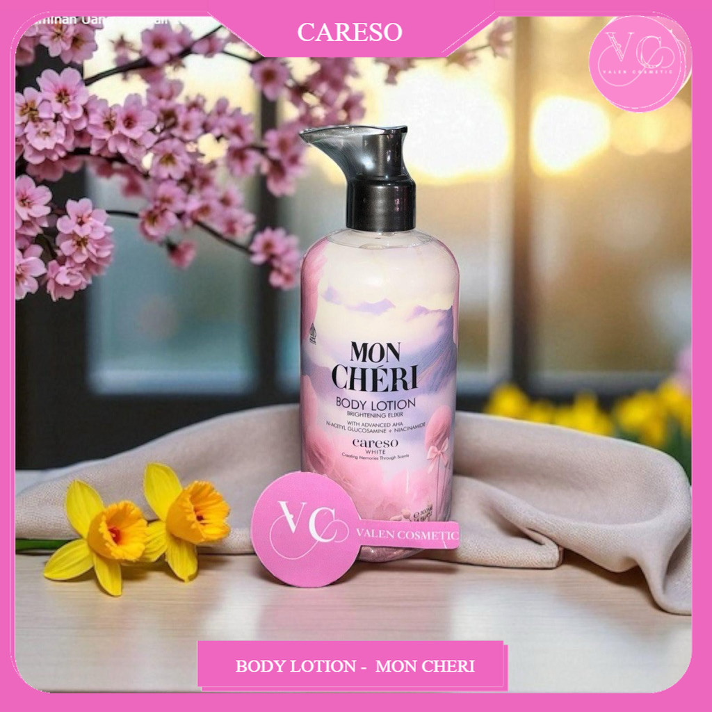 100% ORI - CARESO -  Mon Cheri Body Lotion 300ML Careso BODY LOTION 300ml Brightening Body Lotion / 