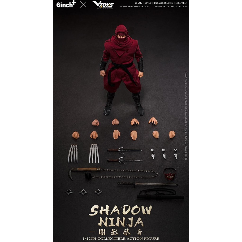 VTOYS X 6INCH+ 1/12 Shadow Ninja (Red)
