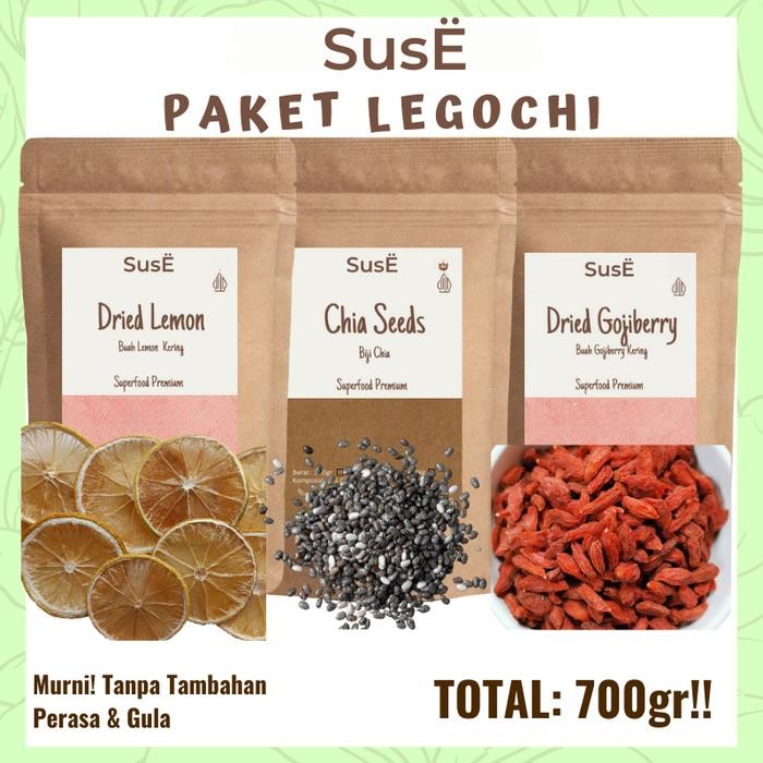 

Hot Produk Suse Paket Legochi 3 pack Chiaseeds Lemon Kering dan Gojiberry Bebas Gula Terbaik dan Terlaris