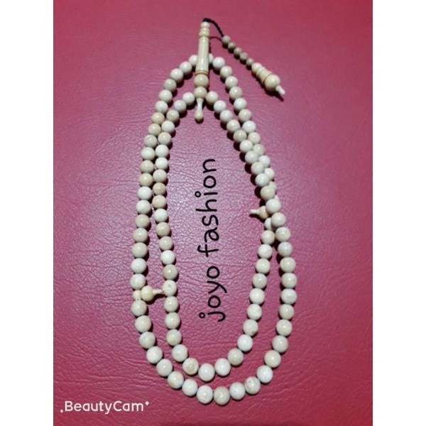 TASBIH KALUNG AKAR BAHAR PUTIH 99 BUTIR