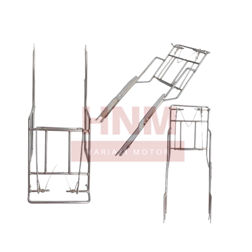 Behel Rak Jepit Belakang Cb100/cb125 full besi ass lurus sparepart motor termurah