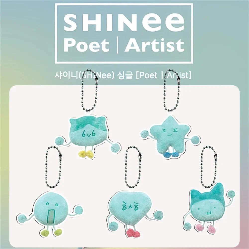 5pcs KPOP SHINee Acrylic Keychain Poet Artist Album Doll Bag Pendant Taemin MinHo Key ONew Kim Jongh