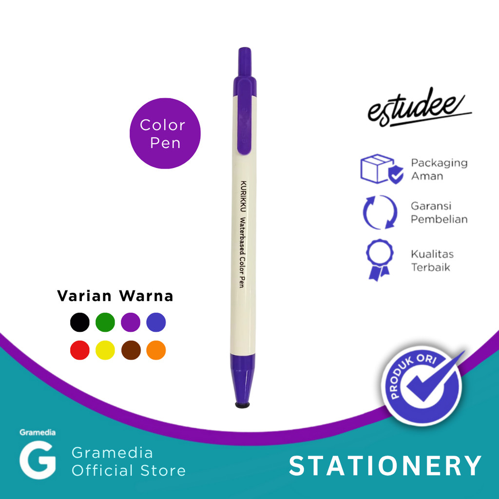 

Color Pen Estudee Kurikku Purple 08 Es-Cp619