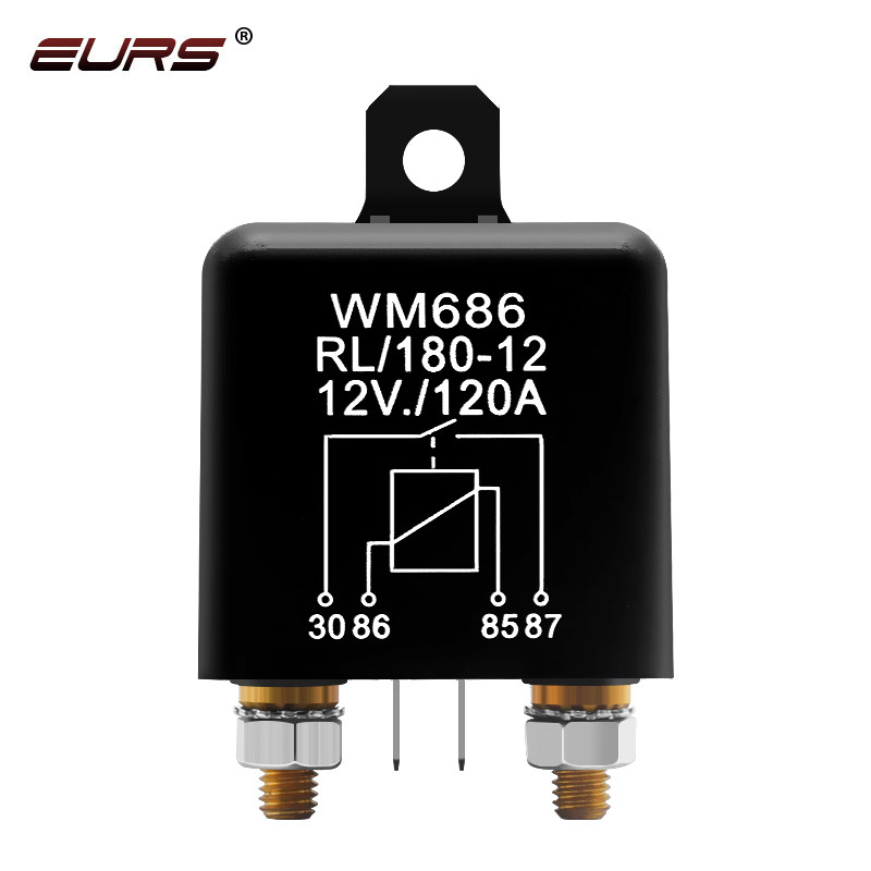 120A High Current Relay Starting Relay 12V Car Heavy Current Start Relay Power Switch 4 Pin Dual Bat