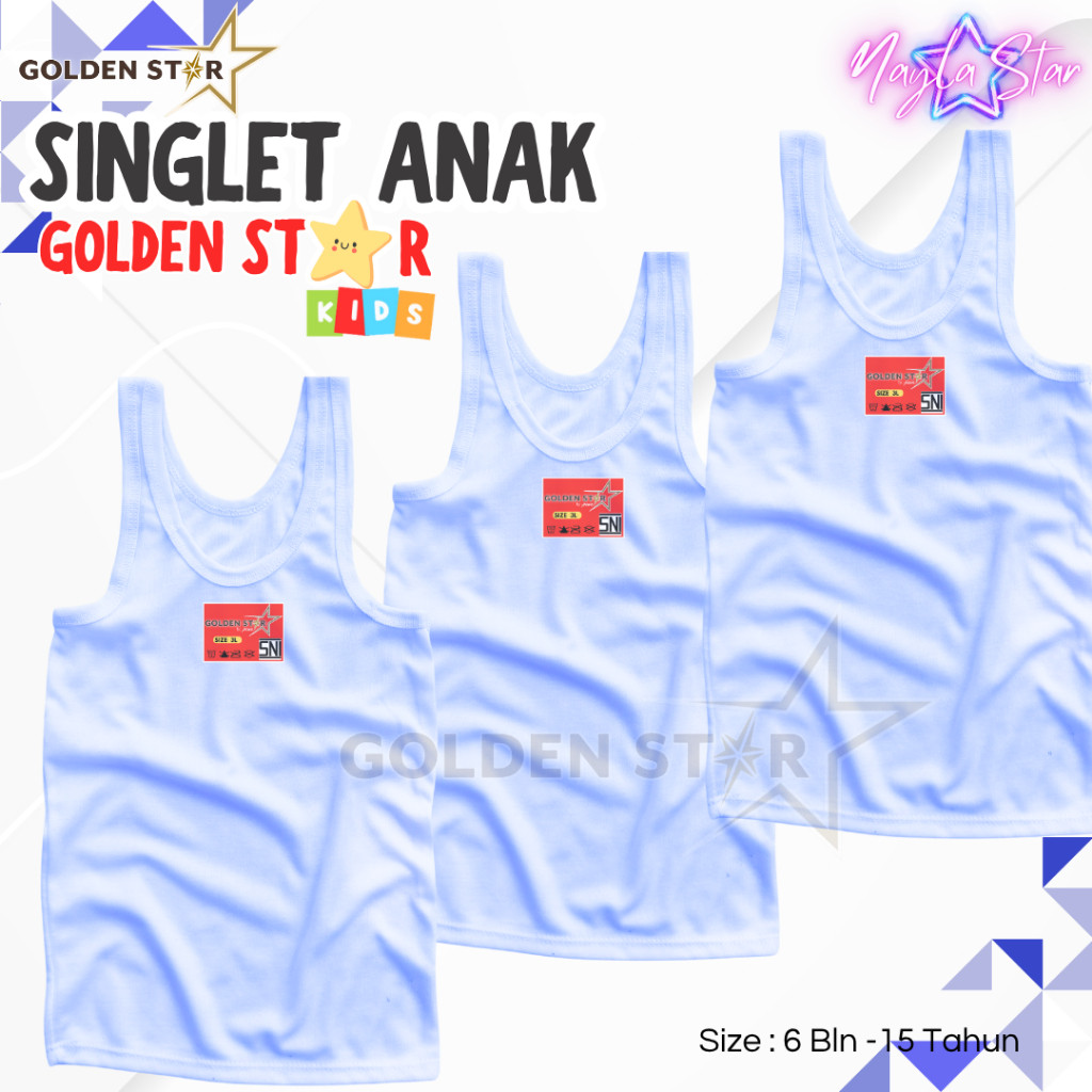 6 PCS Kaos Dalam Anak Laki Laki Dan Perempuan- Kaos Dalam Bayi - Kaos Dalam Anak Laki Laki Lusinan T