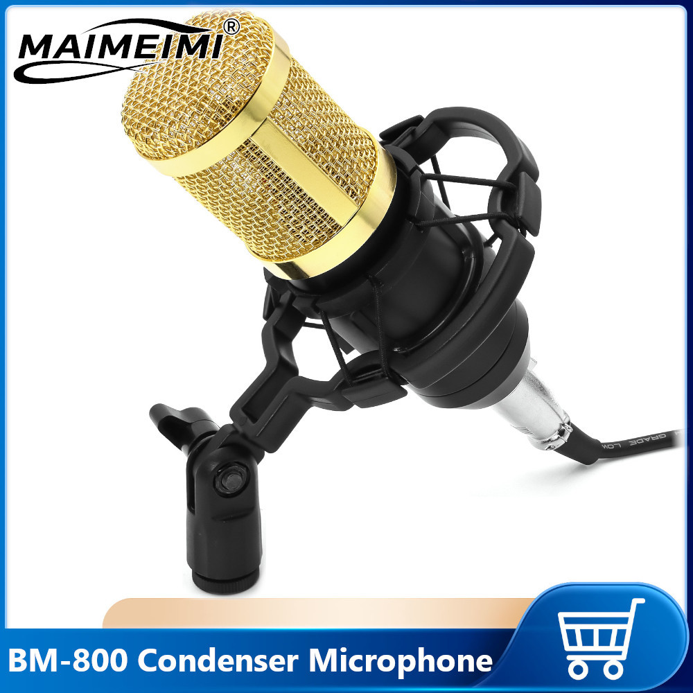BM-800 Condenser Microphone Live Karaoke Song Chat Game Recording Microphone studio condenser mikrof