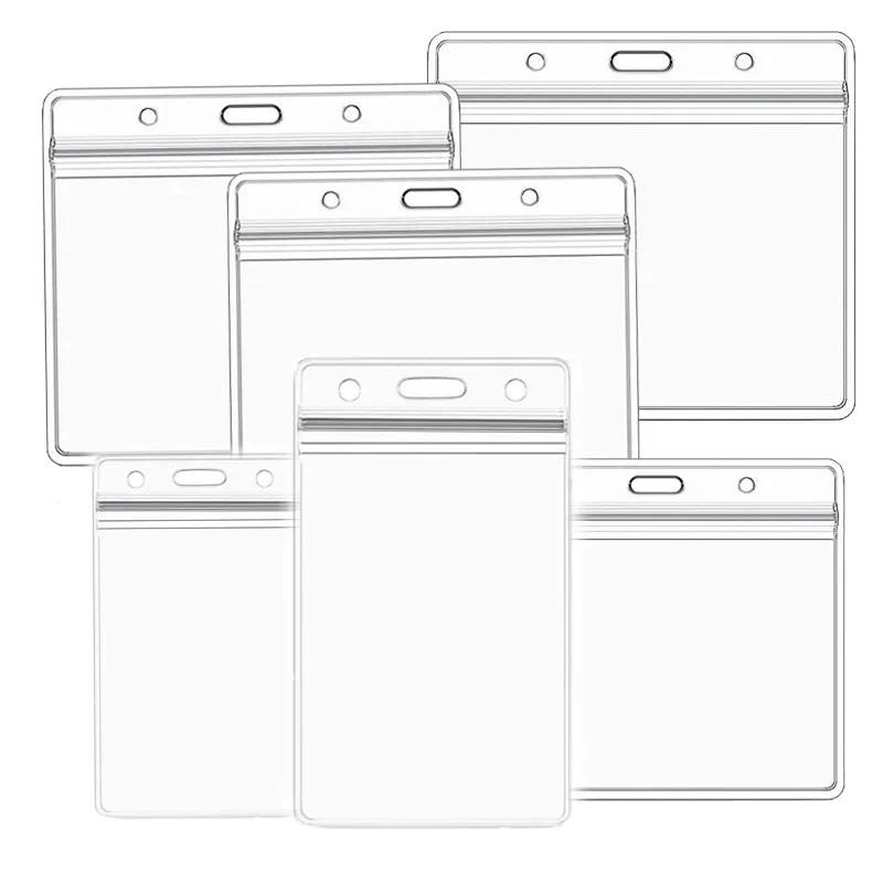 

1pcs Waterproof Transparent Card Holder Plastic Id Card Badge Holders Case To Protect Credit Cards Card Protector Cardholder