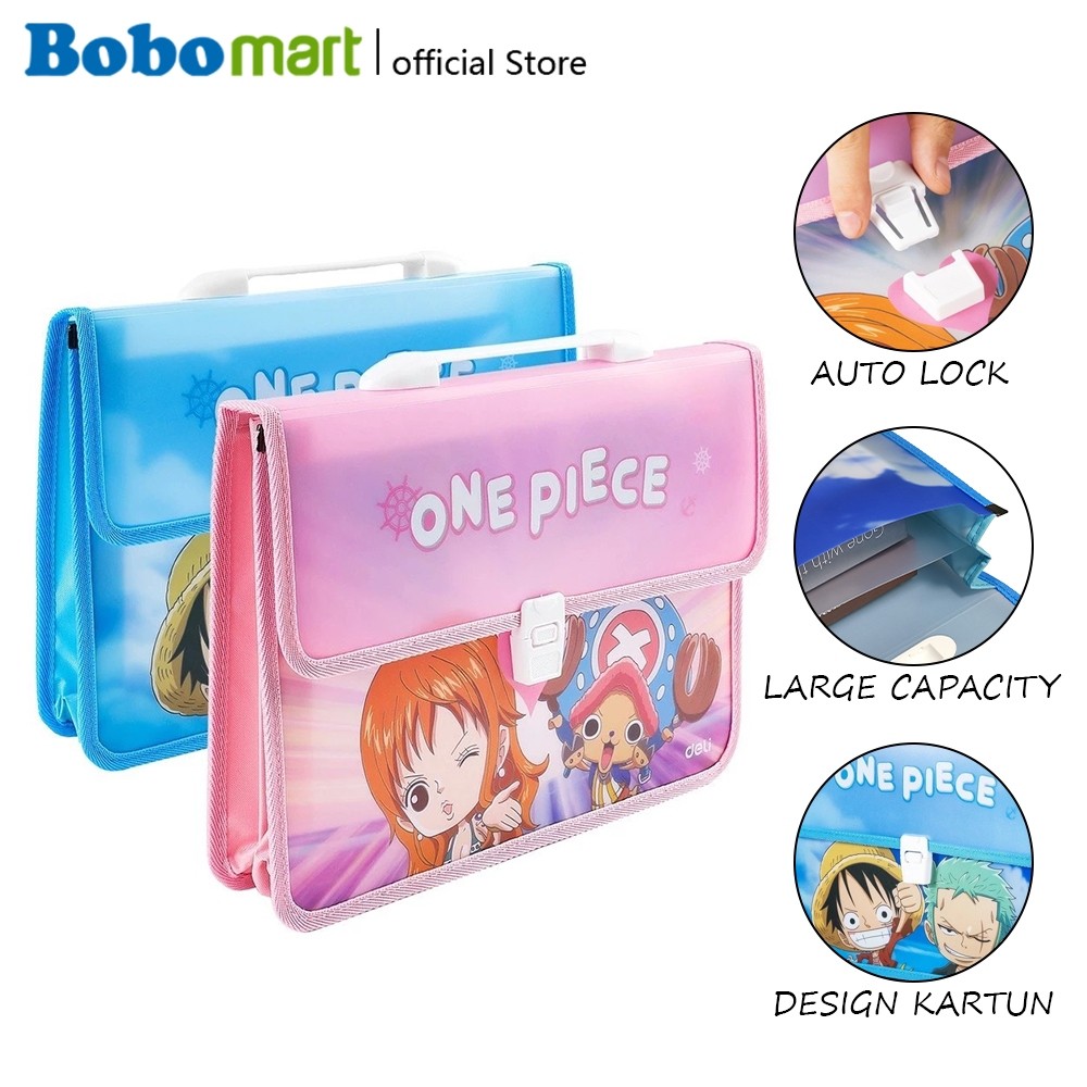 

Deli Brief Case Map Tas A4 Kartun One Piece Auto Lock EF621, Tas Dokumen A4