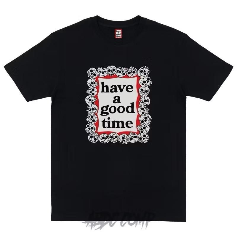KAOS DISTRO HAVE A GOOD TIME PREMIUM - T SHIRT/KAOS/BAJU HAVE A GOOD TIME - BASIC LOGO TENGKORAK -TE