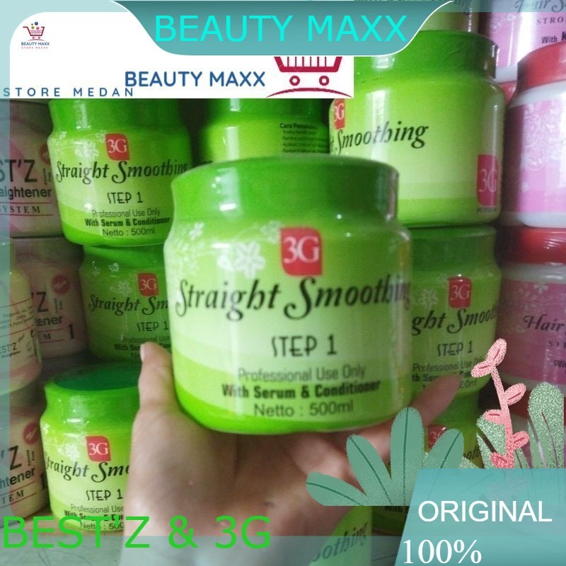 3G Straightener Smoothing 500gr || Pelurusan Rambut Rebonding Smoothing || Pelurusan Rambut Keratin 