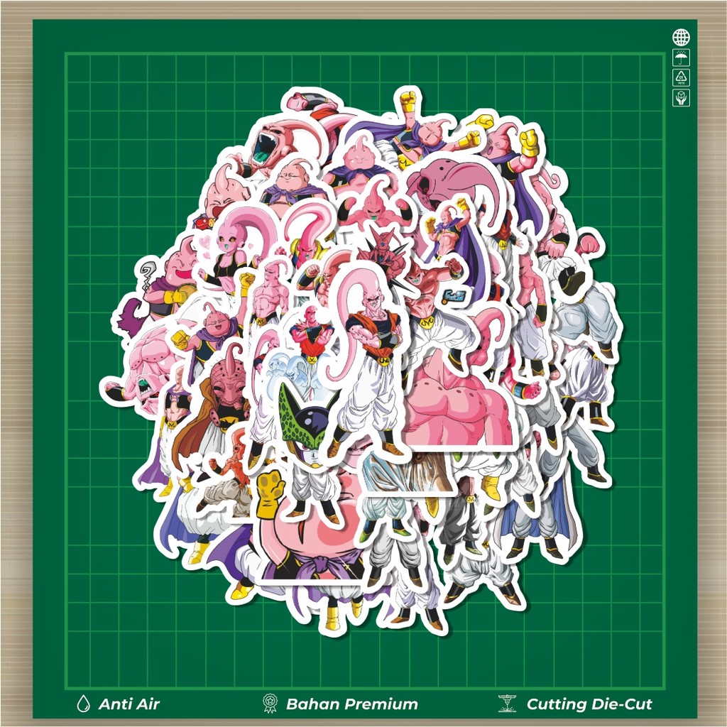 

HOT 50 PCS STIKER Stiker Anime Series Dragon Ball Character Majin Buu Stiker Fashion Cars Decal Dingin Kartu Album Custom Vinyl Anti Air- Sticker Aesthetic Buku Journal Koper Casing HP Tablet Laptop Helm Motor Botol Minum