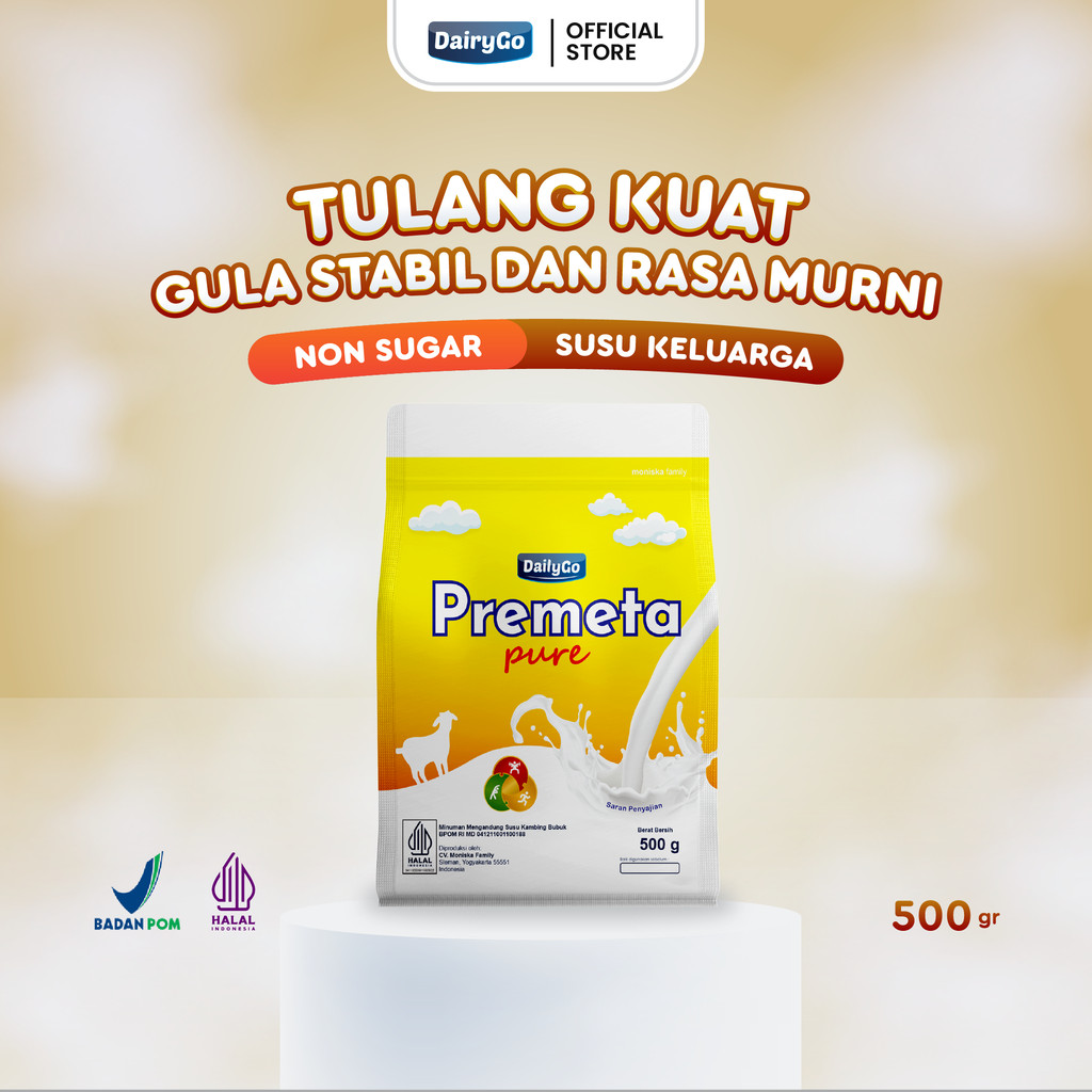 

DairyGo Pure 500gr – Susu Etawa Non Gula, Aman untuk Diabetes & Nyeri Sendi