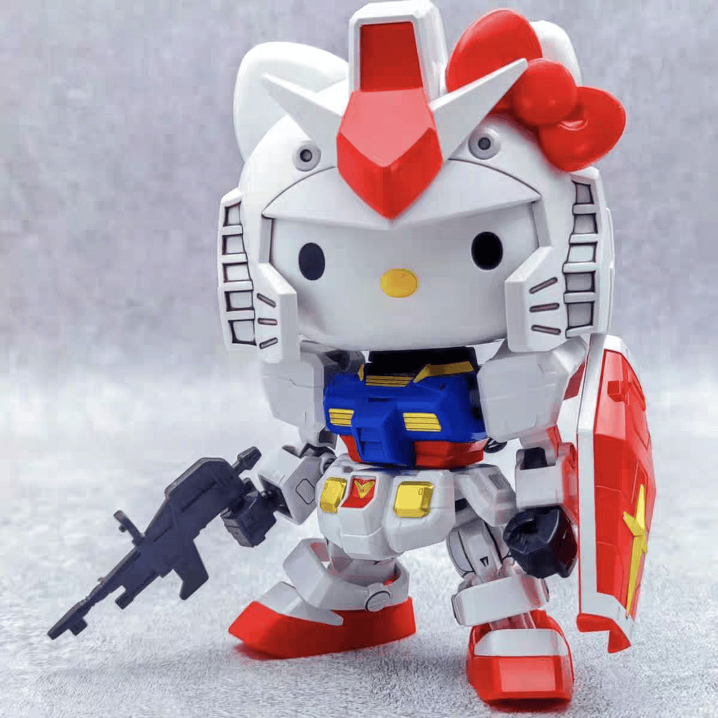 RX-78-2 Hellos Kittys SD SDCS EX Assembly 1/144MG Model EX-STANDARD Movable Joints Collectible Robot
