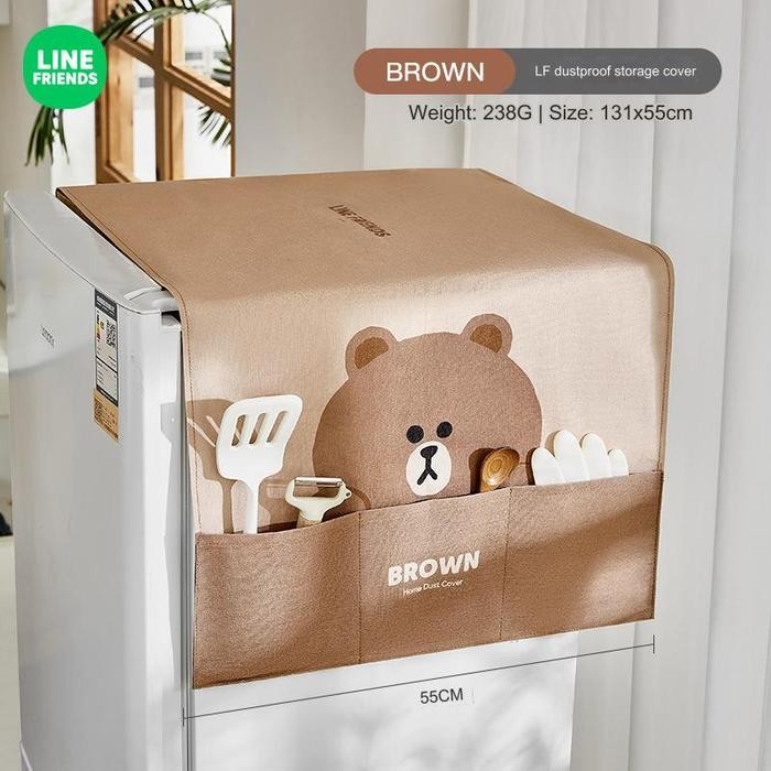 LINE Friends Dustproof Storage Cover - Original - Brown