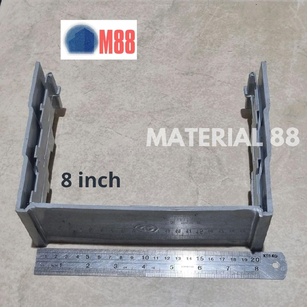 Sambungan Talang Kotak Besar 8 inch PVC Langgeng