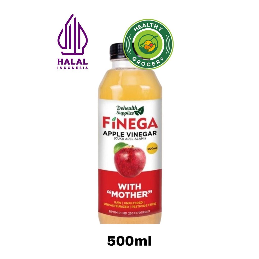 

Finega Cuka Apel 500ml Botol Plastik / Apple Vinegar