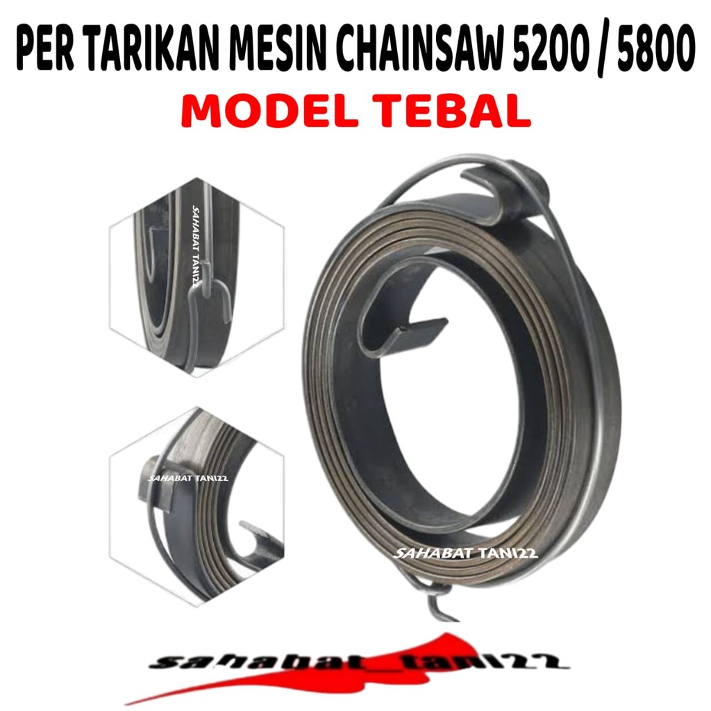 Per Recoil Stater Chainsaw Simso Senso Mini 5200 5500 5800 Model TEBAL Dan TIPIS Spring Recoil Tarik