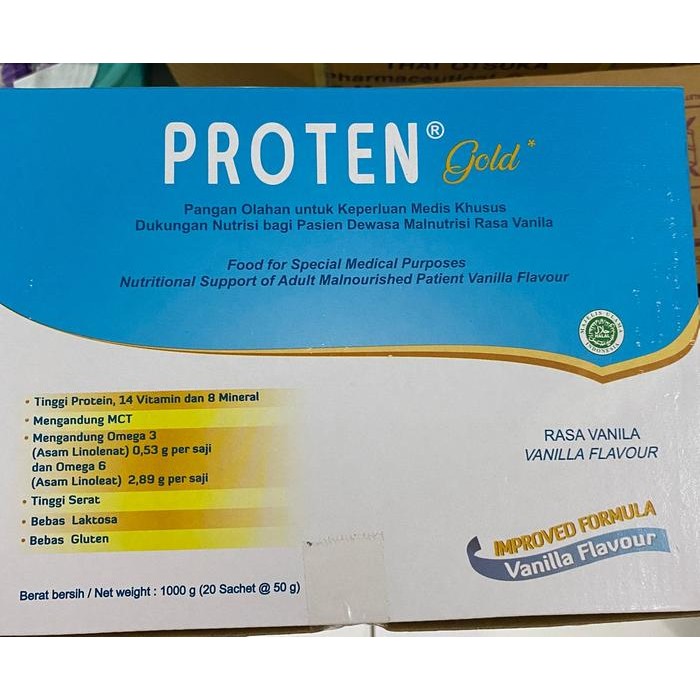

[Promo] SUSU PROTEN GOLD VANILA KARTON Isi 6 Box KHUSUS PREORDER. Susu Kedelai - Vanila