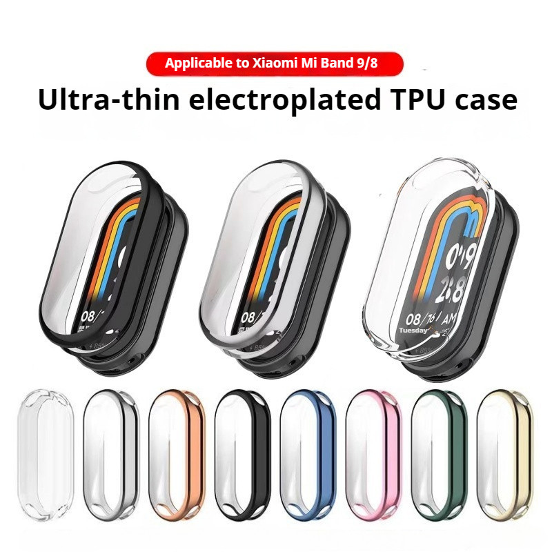 Full Cover Case For Xiaomi Mi Band 9 8 Screen Protec Mi Band9 TPU Screen Protector Protective Case W