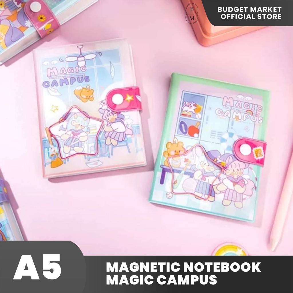 

Magnetic Notebook Magic Campus / Buku Tulis Jurnal Agenda / Notebook Diary